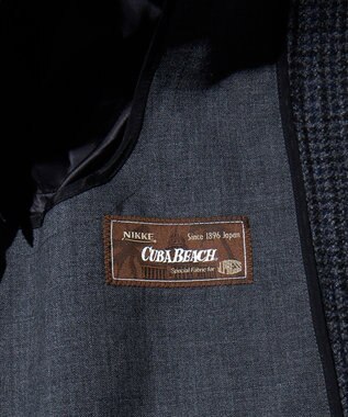 J.PRESS MEN 【J.PRESS Original Fabric for CUBA BEACH】ツイードバルカラーコート グレー系3