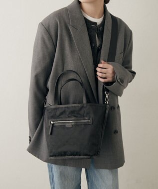 russet リバーシブル2wayトートバッグ(CE-1667) Trv-Black