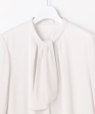 J.PRESS LADIES S バックサテンジョーゼット カットソー ライトグレー系