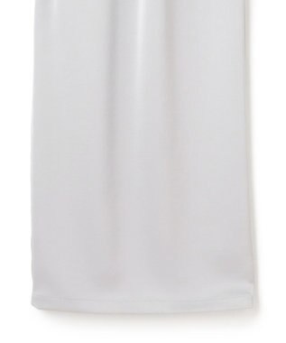 uncrave シャイニーダブルサテン オールインワン シルバーグレー