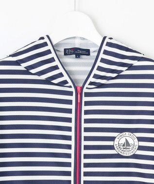 23区GOLF お洒落にUV対策【WEB限定】モチーフ ＵＶパーカ ネイビー系1