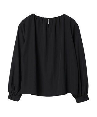 Green Parks ｅｆ－ｄｅ　ギャザーブラウス Black