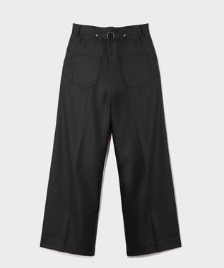 GRACE CONTINENTAL ウールワイドパンツ ブラック