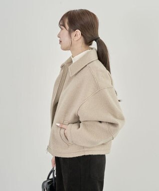 Green Parks ・ＥＬＥＮＣＡＲＥ　ＤＵＥ　ブークレＷ－ＺＩＰブルゾ Beige