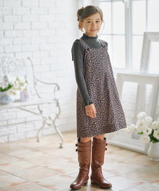 組曲 KIDS 【19-24㎝】ロングブーツ キャメル系