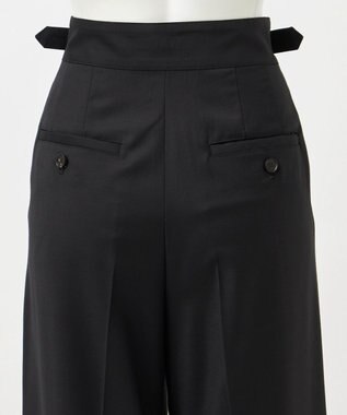 23区 【GOLD LABEL/見上愛さん着用】ウールシルクギャバジン グルカパンツ ブラック系