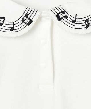 ANY KIDS 音符ブラウス オフホワイト