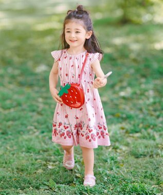 ANY KIDS フルーツ シャラシャラ ポシェット イチゴ