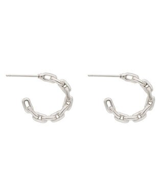 blancotokyo 【金属アレルギー対応】チェーンフープピアス GIUSTIZIA pierce