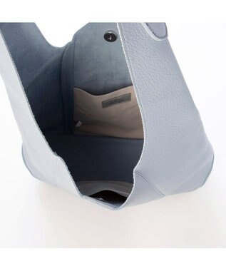 UNBILLION カシュカシュ cachecache / セミ合皮ホーボーバッグＬ ブルー