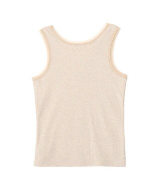 earth music&ecology エッジチュールラメテレコタンクトップ Ivory