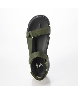 ing <ing>ボリュームソールスポーツサンダル カーキ