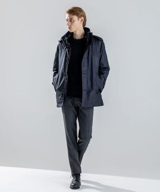 JOSEPH HOMME 【新素材】ペーパーウールミックス　クルーネックニット ネイビー系