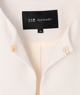 23区 S 【APPLAUDIR】クリアジョーゼット コンパクトタックジャケット ベージュ系