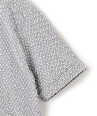 JOSEPH HOMME アロージャガードストレッチ　半袖シャツ ライトグレー系