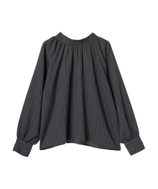 Green Parks ・ＡＮＤ　ＳＥＡＲＣＨ　バックリボンブラウス Charcoal Gray