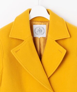 J.PRESS LADIES 【WEB限定カラーあり】Jackal ソフトメルトン Pコート 【WEB限定】イエロー系