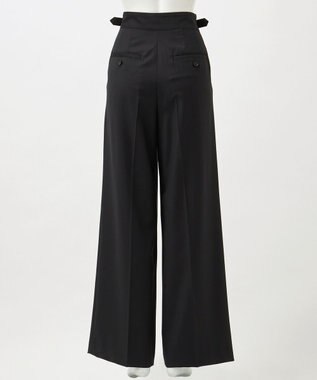 23区 【GOLD LABEL/見上愛さん着用】ウールシルクギャバジン グルカパンツ ブラック系