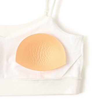 NAVE ストレッチポンチ クロップドキャミ ホワイト系