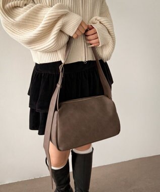 WEGO 2wayベルトワンショルダー ブラウン