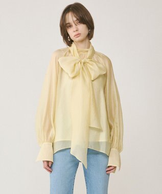 GRACE CONTINENTAL シアーボウタイブラウス