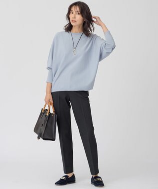 23区 【CLASSY.12月号掲載】TRストレッチギャバ テーパード パンツ ブラック