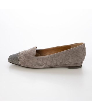 MODE ET JACOMO <MODE ET JACOMO>スクエアフラットオペラパンプス グレースエード