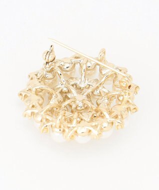 ANY 【2セット】【2WAY】パールブローチ付ネックレス ライトゴールド