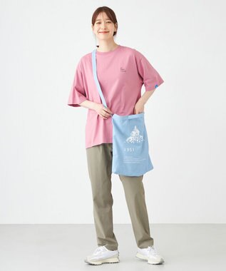 SHARE PARK LADIES 【EC限定カラーあり・UVカット・吸水速乾】カラフルロゴバックプリントＴシャツ ピンク系