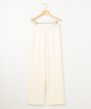 組曲 S 【WEB限定】ベーシックダブルクロス ワイドストレートパンツ アイボリー系