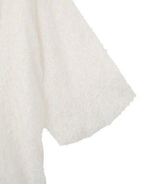 earth music&ecology レースフラワーブラウス Off White