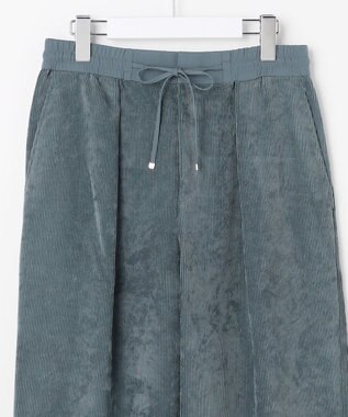 自由区 S 【カタログ掲載】ソフトコーデュロイワイド パンツⅡ ダルブルー
