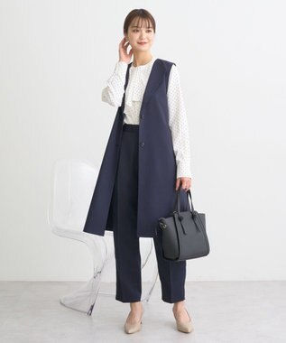 earth music&ecology 2WAYボウタイブラウス ドット