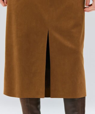 BEIGE， CISCO / フェイクスエードIラインスカート Caramel