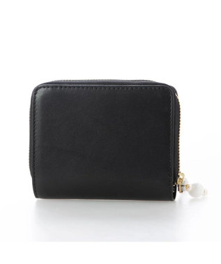 UNBILLION perche ジェムストーンチャームハーフラウンドウォレット ブラック