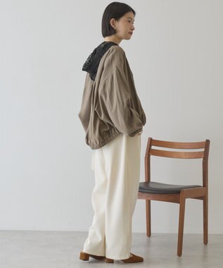 AMERICAN HOLIC Vネックドルマンブルゾン Mocha