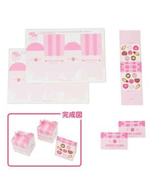 Mother garden マザーガーデン  野いちご いちごのドーナツショップ ピンク（淡）