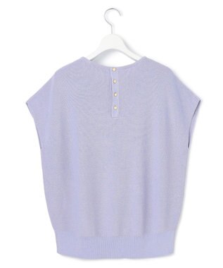 23区 S 【洗える】コットンアセテート オーバーサイズ ニット ラベンダー