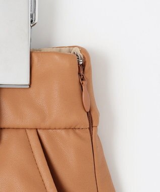 23区GOLF 【WOMEN】フェイクレザー スカート キャメル系