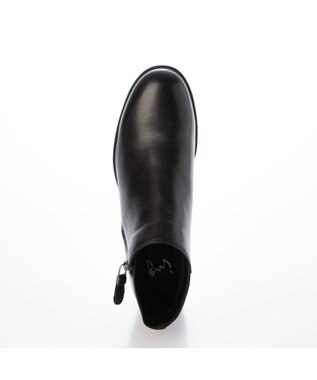 ing <ing>【WEB限定】【レイン対応】サイドファスナーショートブーツ ブラック