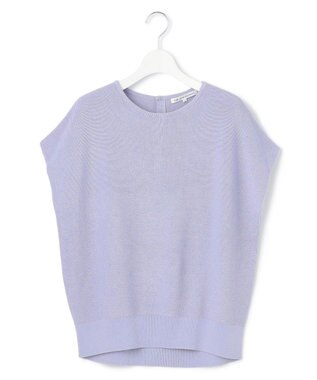 23区 【洗える】コットンアセテート オーバーサイズ ニット ラベンダー