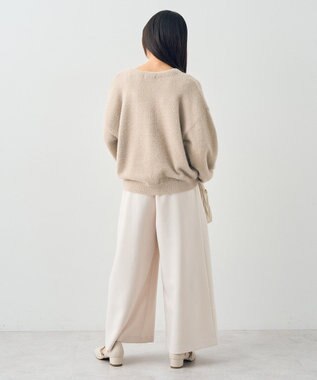 earth music&ecology ミニラメシャギーカーディガン Light Beige