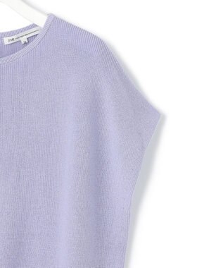 23区 【洗える】コットンアセテート オーバーサイズ ニット ラベンダー