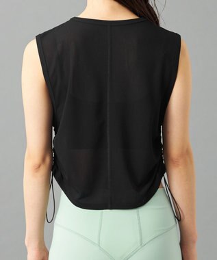 Chacott Chacott BALANCE シアーリブノースリーブTシャツ ブラック