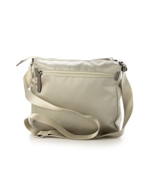 LA BAGAGERIE フロントポケット　スクエアナイロンショルダー　Sサイズ シルバー