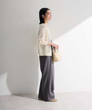 Green Parks 金釦コンパクトニットカーディガン White