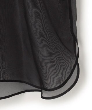 BEIGE， ERICA / シルクシースルークルーネックブラウス Black