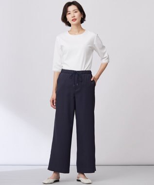 J.PRESS LADIES L 【WEB限定カラーあり・洗える】スムースジャージー カットソー ホワイト系