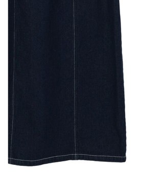 earth music&ecology スクエアネックデニムワンピース Dark Indigo