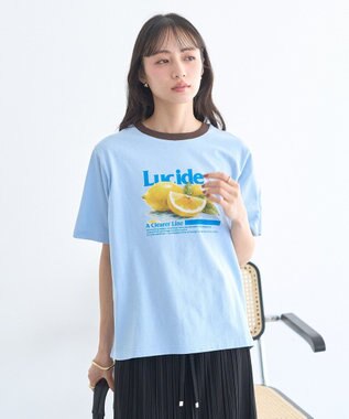 earth music&ecology 【綿100％】アソートリンガーＴシャツ Sax